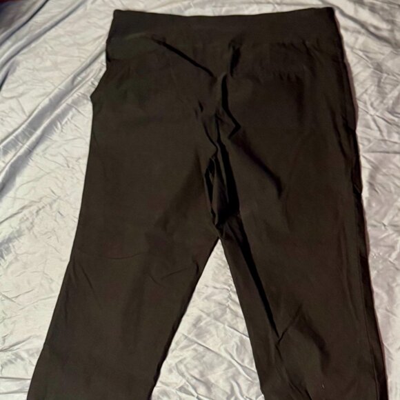 Tribal Black Pull On Dress Pants Size 18W Stretch - Picture 2 of 3